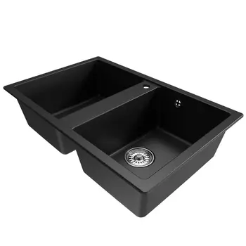 Мойка кухонная Mixline ML-GM23 552045 77х50 см, черная