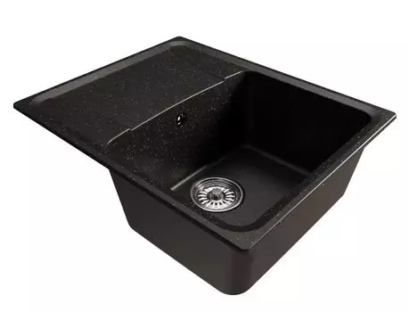 Мойка кухонная Mixline ML-GM26 58х47 с крылом, черная