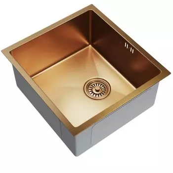 Мойка кухонная Mixline Pro 45х42 (3,0) с сифоном бронзовая