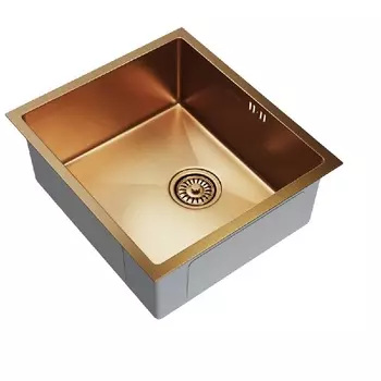 Мойка кухонная Mixline Pro 50х44 (3,0) с сифоном бронзовая