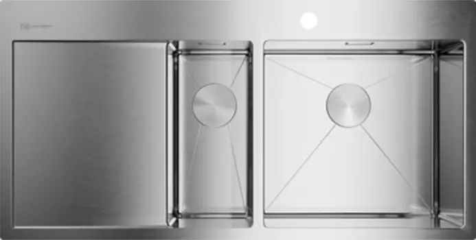 Мойка кухонная Omoikiri Akisame 100-2-IN-R нержавеющая сталь