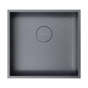 Мойка кухонная Omoikiri Kasen 48-26-INT 4997058 48х45 см вороненая сталь