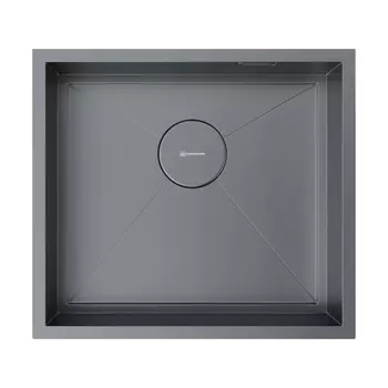 Мойка кухонная Omoikiri Kasen 49-16-INT 4997055 49х44 см вороненая сталь