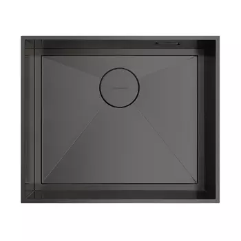 Мойка кухонная Omoikiri Kasen 53-INT-GM вороненая сталь