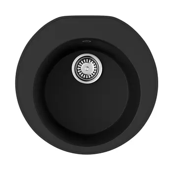 Мойка кухонная Omoikiri Miya 50-R 4993502 50,5х49 см черная