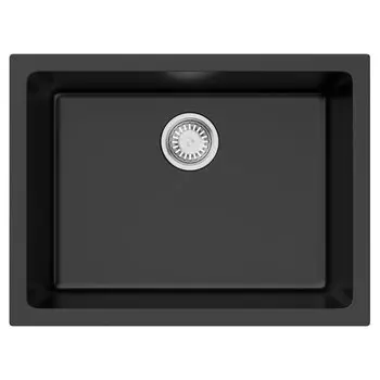 Мойка кухонная Omoikiri Okinoshima 61-U/I-BL черная