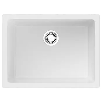 Мойка кухонная Omoikiri Okinoshima 61-U/I-WH Glossy белая