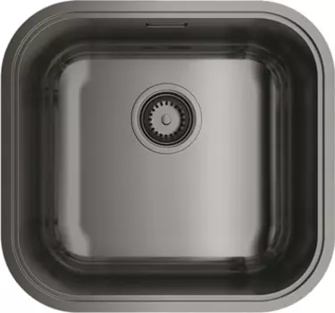 Мойка кухонная Omoikiri Omi 44-U/I GM вороненая сталь