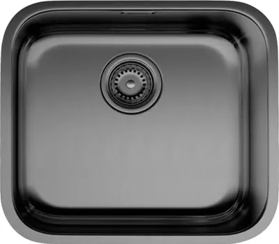 Мойка кухонная Omoikiri Omi 49-U/I GM вороненая сталь