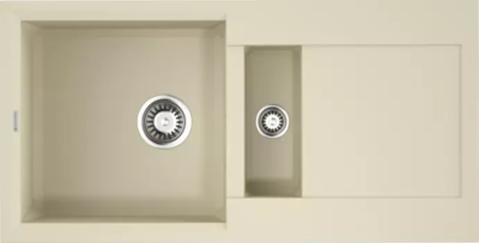 Мойка кухонная Omoikiri Sakaime 86-2-BE ваниль