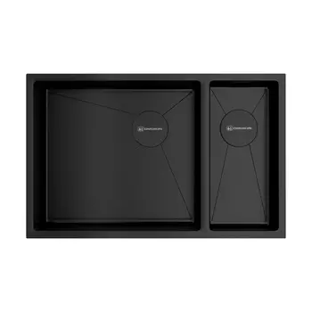 Мойка кухонная Omoikiri Taki 69-2-U/IF-GB-L Side графит 69,5х44 см