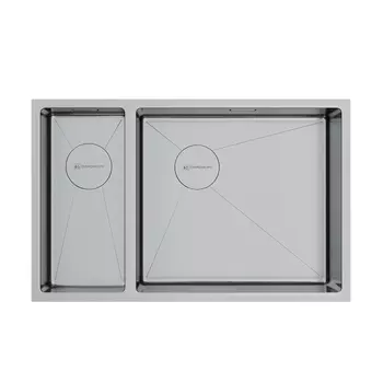 Мойка кухонная Omoikiri Taki 69-2-U/IF-IN-R Side нержавеющая сталь 69,5х44 см