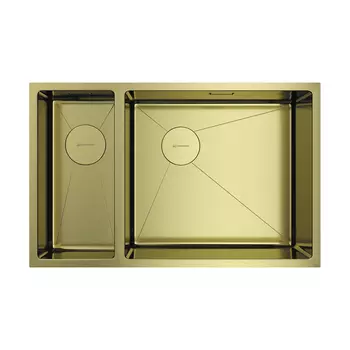 Мойка кухонная Omoikiri Taki 69-2-U/IF-LG-R Side светлое золото 69,5х44 см