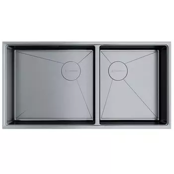 Мойка кухонная Omoikiri Taki 85-2-LB-U/IF SIDE IN, нержавеющая сталь