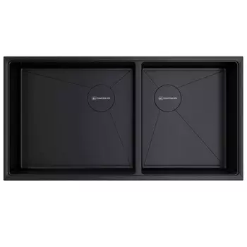 Мойка кухонная Omoikiri Taki 85-2-LB-U/IF SIDE GB, графит