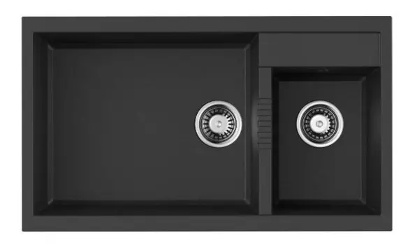 Мойка кухонная Omoikiri Tedori 86-2-LB-BL черный