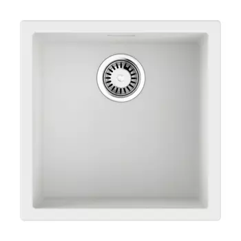Мойка кухонная Omoikiri Yamakawa 45T-U/I 4993310 45,6х45,6 см белая