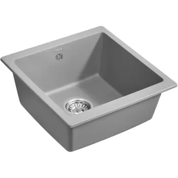 Мойка кухонная Paulmark Brilon PM104546-GRM 46 серый