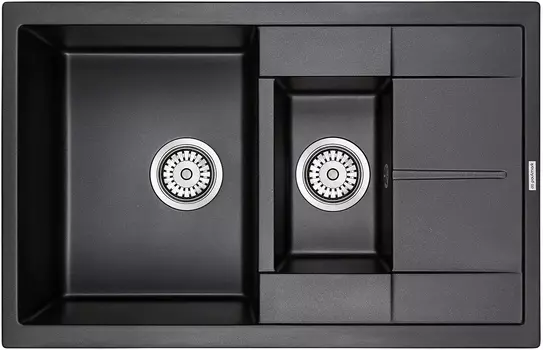 Мойка кухонная Paulmark Flugen 60/1,5 PM237850-BL черный