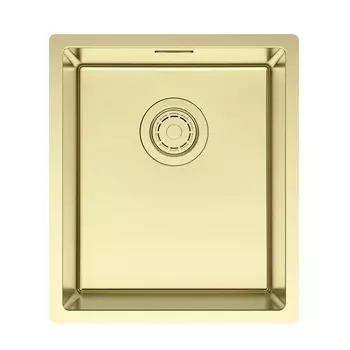 Мойка кухонная Paulmark LASSAN 38 UNI LA38-LG 44х38 см, светлое золото