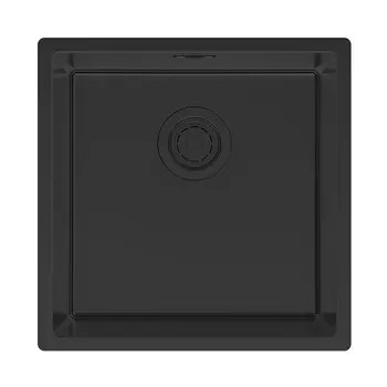 Мойка кухонная Paulmark LASSAN 44 UNI LA44-MBN 44х44 см, матовый черный