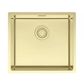 Мойка кухонная Paulmark LASSAN 49 UNI LA49-LG 44х49 см, светлое золото