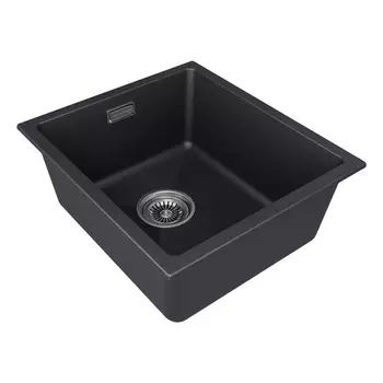 Мойка кухонная Paulmark LUMI 41UNI LU41-BL 46х41 см, чёрный