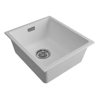 Мойка кухонная Paulmark LUMI 41UNI LU41-WH 46х41 см, белый