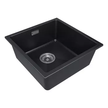 Мойка кухонная Paulmark LUMI 45UNI LU45-AN 46х45,5 см, антрацит