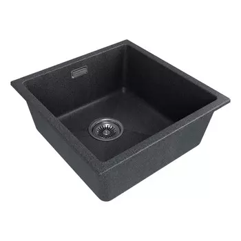 Мойка кухонная Paulmark LUMI 45UNI LU45-DG 46х45,5 см, графит