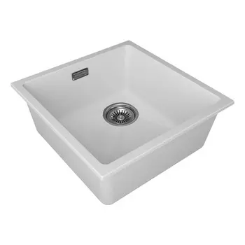 Мойка кухонная Paulmark LUMI 45UNI-SKEW LU45SK-WH 46х45,5 см, белый