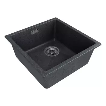 Мойка кухонная Paulmark LUMI 45UNI-SKEW LU45SK-DG 46х45,5 см, графит