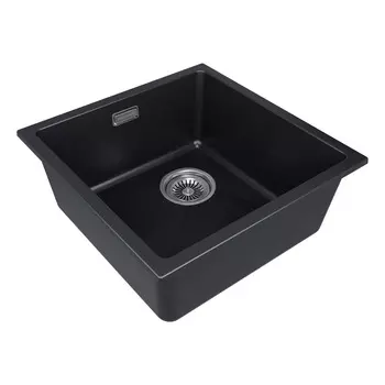 Мойка кухонная Paulmark LUMI 45UNI-SKEW LU45SK-AN 46х45,5 см, антрацит