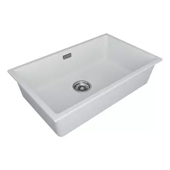 Мойка кухонная Paulmark LUMI 74UNI LU74-WH 46х74 см, белый