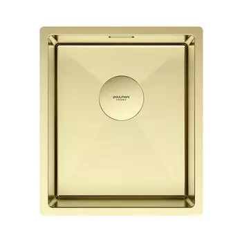 Мойка кухонная Paulmark NEXT 38 UNI PM213844-LG 38х44 см, светлое золото