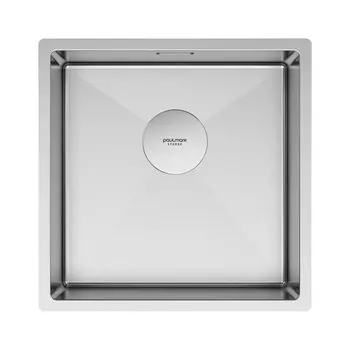 Мойка кухонная Paulmark NEXT 44 UNI PM214444-BS 44х44 см нержавеющая сталь