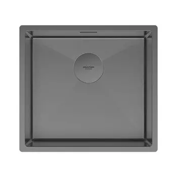 Мойка кухонная Paulmark NEXT 48 UNI PM214844-GM 48х44 см вороненая сталь