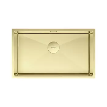 Мойка кухонная Paulmark NEXT 74 UNI PM217444-LG 74х44 см, светлое золото