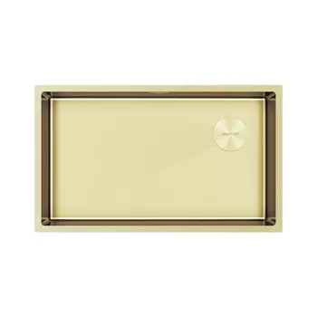 Мойка кухонная Paulmark NEXT-SKEW 74 UNI PM887444-LG 74х44 см, светлое золото