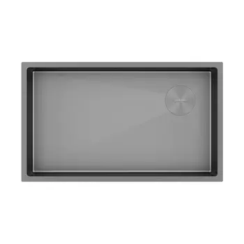 Мойка кухонная Paulmark NEXT-SKEW 74 UNI PM887444-MG 74х44 см, матовый серый