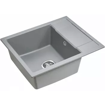 Мойка кухонная Paulmark Flugen PM216050-GRM 60 серый металлик