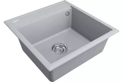 Мойка кухонная Paulmark Stepia-500 PM115051-GRS серый дым