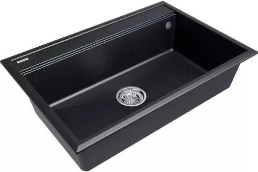 Мойка кухонная Paulmark Stepia-750 PM117551-BLM черный металлик