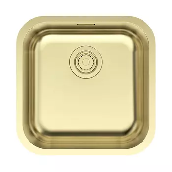 Мойка кухонная Paulmark VELLO 44 UNI VE44-LG 44,6х44,6 см, светлое золото