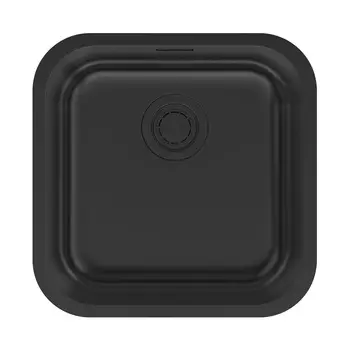 Мойка кухонная Paulmark VELLO 44 UNI VE44-MBN 44,6х44,6 см, матовый черный