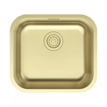 Мойка кухонная Paulmark VELLO 48 UNI VE48-LG 48х44 см, светлое золото