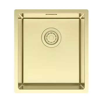 Мойка кухонная Paulmark YUNI 39 UNI YU39-LG 39х44 см, светлое золото