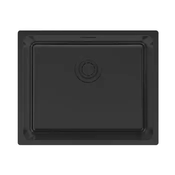 Мойка кухонная Paulmark YUNI 54 UNI YU54-MBN 54х44 см, матовый черный
