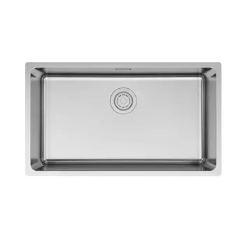 Мойка кухонная Paulmark YUNI 76 UNI YU76-BS 76х44 см, брашированная нержавеющая сталь