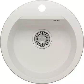 Мойка кухонная Polygran Atol-460 белый хлопок